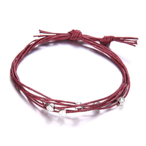 4-piece 'Forester' Rope Weave Beaded Bracelet Set - Picture 6 of 7